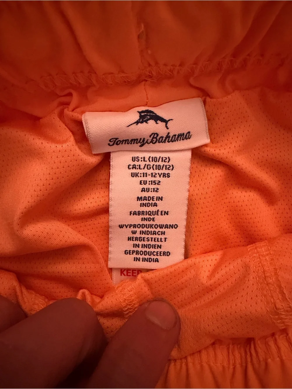 Tommy Bahama bright orange